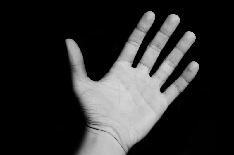 unrecognizable person, help, indoors, body, human body part, fingernail, one person, stop gesture, palm, skin, gesturing, part, success, graphic, one, body part