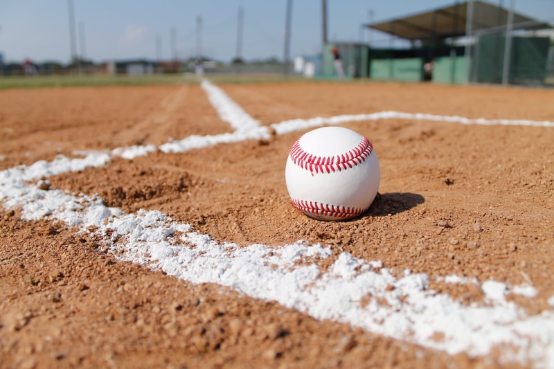 close-up, baseball - Ball, baseball field, baseball, land, ball, sport, 4K, nature, outdoors, sand, infield, playing field, brown, dirt, white, selective focus