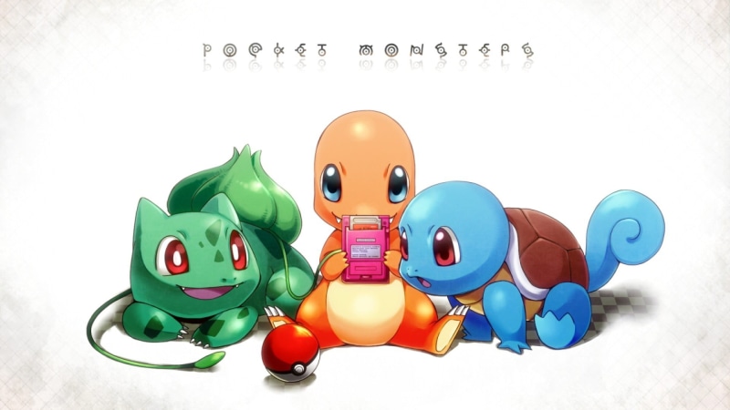 text, 1080P, art and craft, rubber duck, cheerful, celebration, image, animal, childhood, vector, decoration, squirtle, bulbasaur, Pokémon, representation