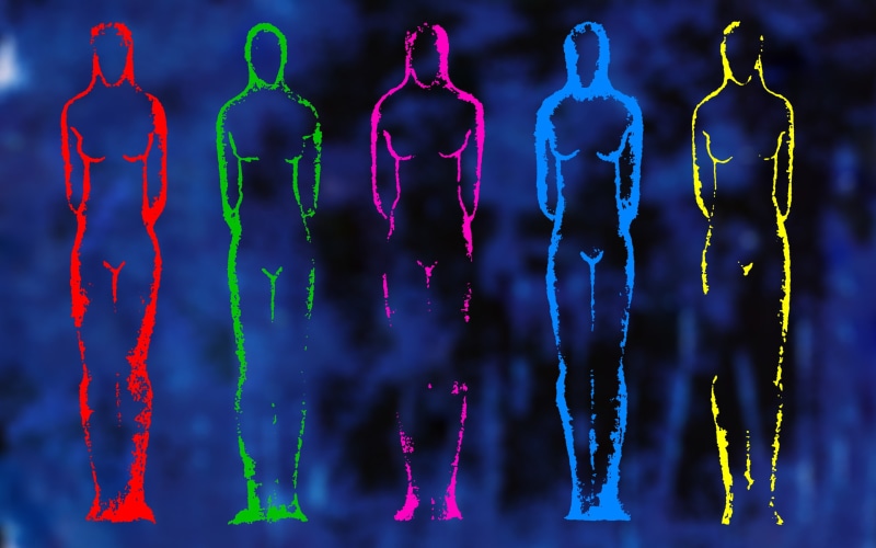 in a row, 2K, futuristic, science, anatomy, studio shot, indoors, side by side, representation, blue, order, group of objects, no people, healthcare and medicine