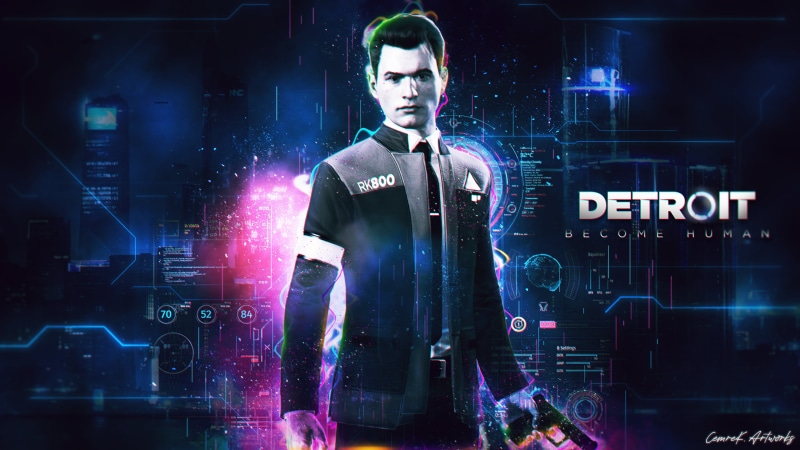 4K, Detroit become human, Connor (Detroit: Become Human)