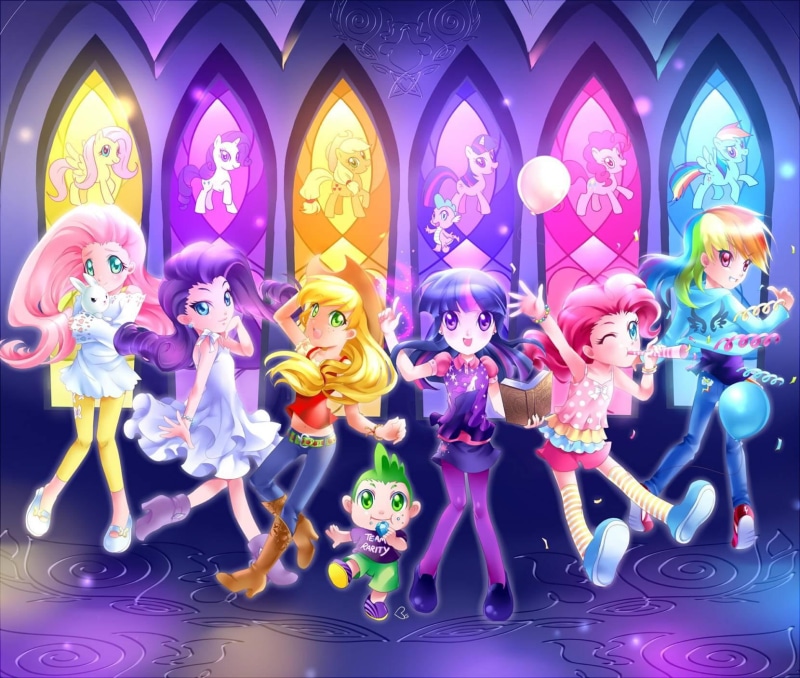 my-little-pony, rainbow-dash, friendship-is-magic, rarity, human, mlp, 720P, form, twilight-sparkle, spike, pinkie-pie