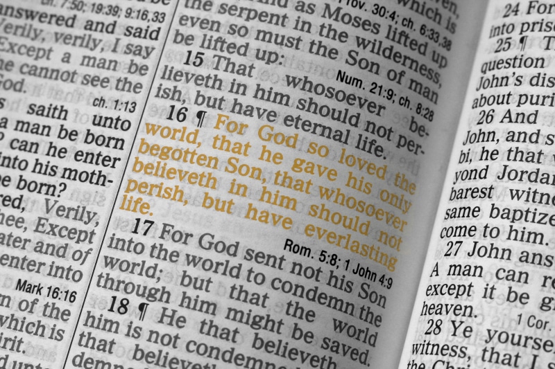 spirituality, scripture, no people, indoors, backgrounds, 5K, corporate business, western script, jesus, the media, economy, john 3 16, reading, planning