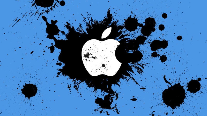 indoors, no people, nature, apple, symbols, dirt, design, water, full frame, blue, paint splatter, creativity, blue background, 720P, abstract, shape