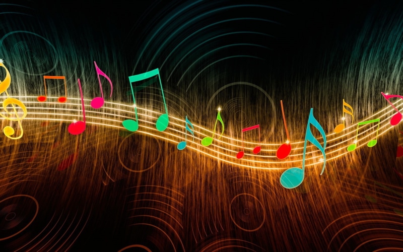 musical notes, 720P, music