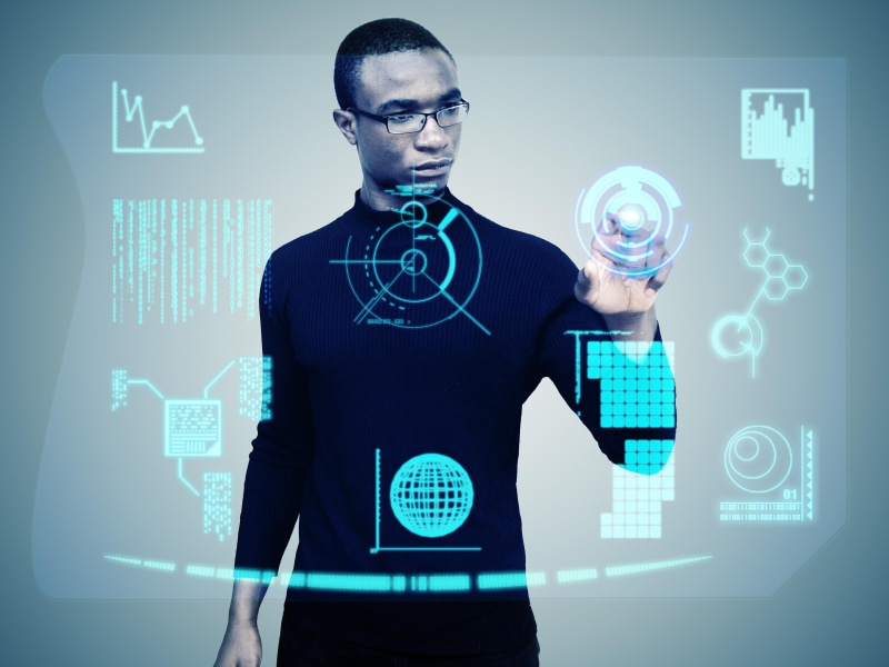 one person, computer, studio shot, wireless technology, men, young men, innovation, s, businessman, males, touching, communication, touch screen, multiple display