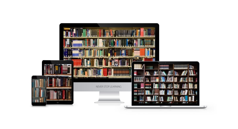 technology, large group of objects, bookshelf, education, online, read, publication, abundance, study, can, books, studio shot, library, shelf, training