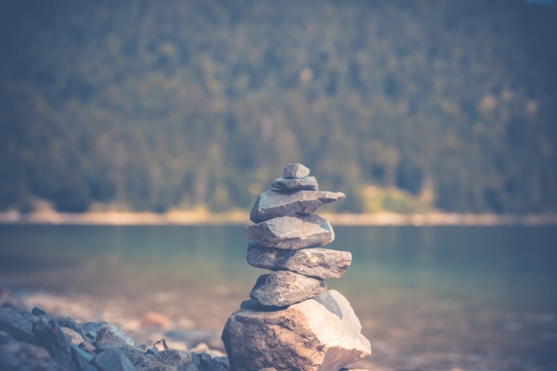 beauty in nature, holiday, tranquility, 5K, waterfront, balance, pile of stones, zen, solid, stones, stone - object, pebble, no people, mindfulness, relax