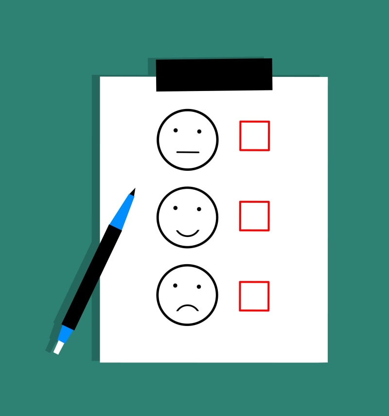 choice, service, motivation, white color, survey, mood, psychology, illustration, creativity, customer, negative, consumer, drawing - art product, icon