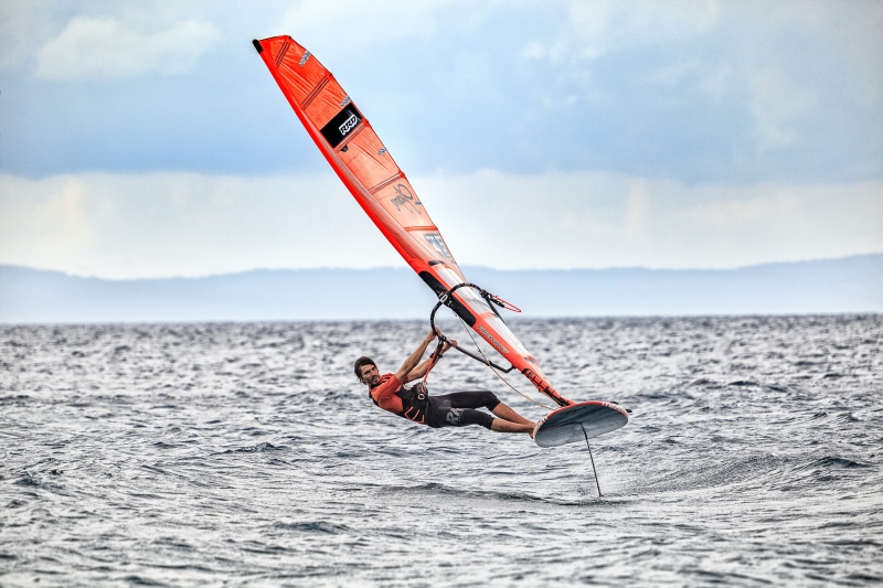 leisure activities, sea, vessel, foil, human, skill, 5K, vehicle, cloud - sky, boat, outdoors, extreme sports, person, freedom, croatia, day, lifestyles