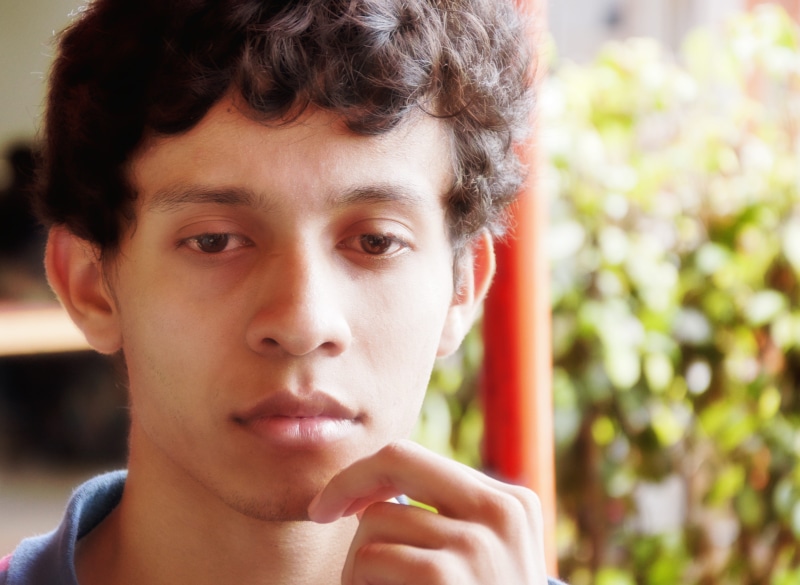 young adult, real people, one person, confidence, portrait, one man only, doubts, adolescence, day, human body part, looking at camera, teenager, doubt