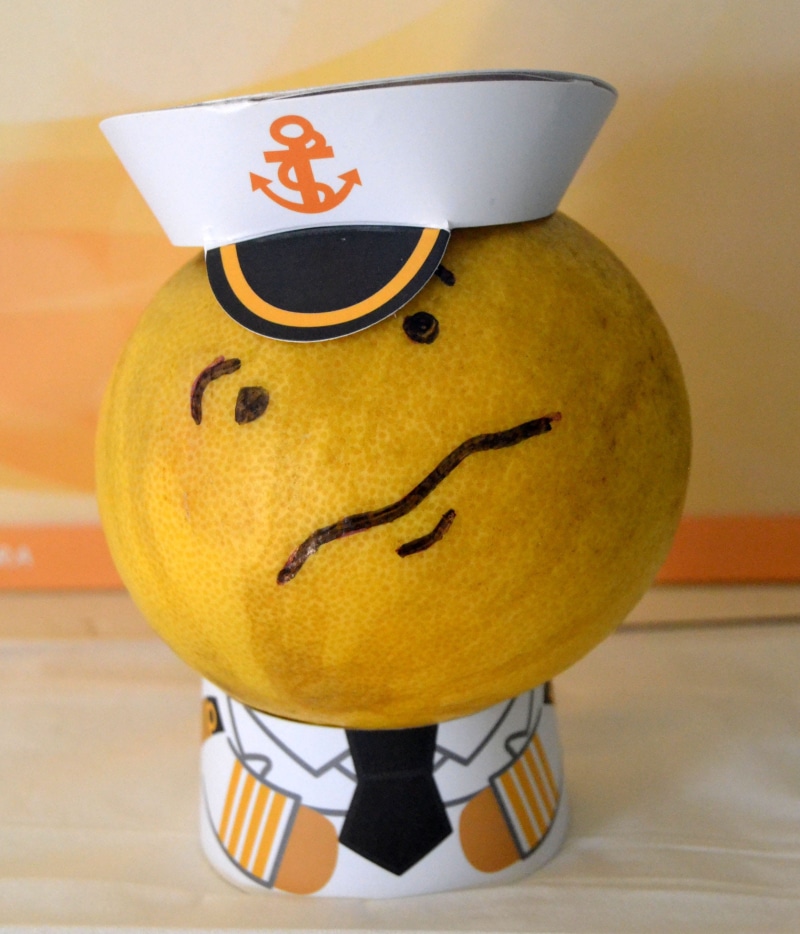 anthropomorphic, goal, fruit, humor, adult, anthropomorphic face, yellow, representation, fun, Insecure, close-up, human representation, orange color, food