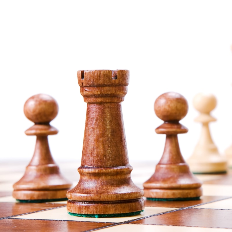 leisure games, fight, pawn, play, leisure, chess board, no people, leisure activity, think, figure, brown, ready, close-up, battle, isolated, intelligence