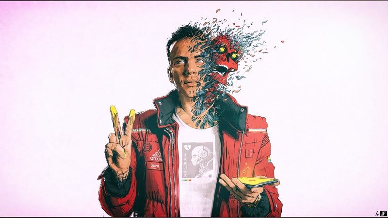 album covers, Adobe Illustrator, logic, digital art, rap, edit, Photoshop, music, Jose Fernandez, 4K, skull, white background, fan art, simple background