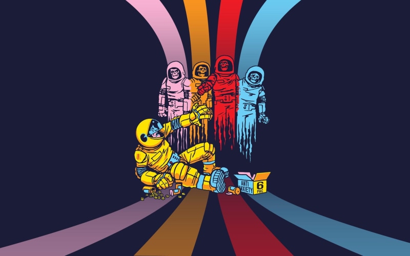 blue, awesome, space, cool, colorful, anti, nice, pink, anxiety, 1080P, abstract, yellow, 3d and abstract