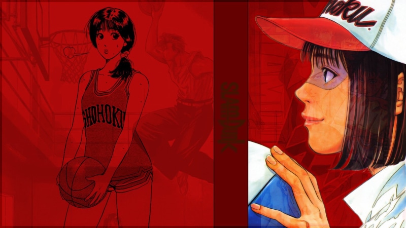contemplation, serious, females, young women, looking, nature, young adult, Slam Dunk, beautiful woman, Basketball, Anime, Haruko Akagi, headshot, women