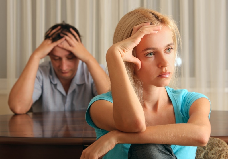 failure, serious, negative Emotion, looking, crying, despair, shirt, husband, sullen, depression - Sadness, lifestyles, two people, boredom, females, couple - relationship