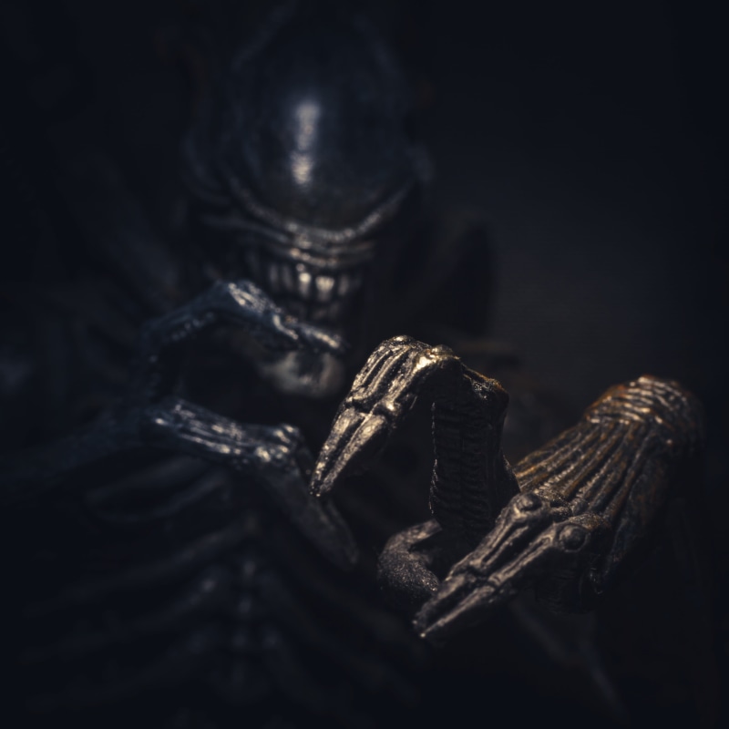 horror, indoors, still life, safety, monster, hands, pattern, black background, no people, rope, wood - material, steal, dreams, 2K, mystical, teeth, connection