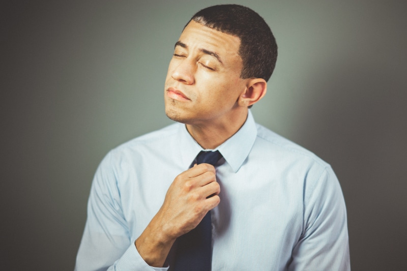 anxious, headshot, facial expression, male, beautiful people, uncomfortable, menswear, stressed, serious, frustrated, arranging, 5K, black, white collar worker