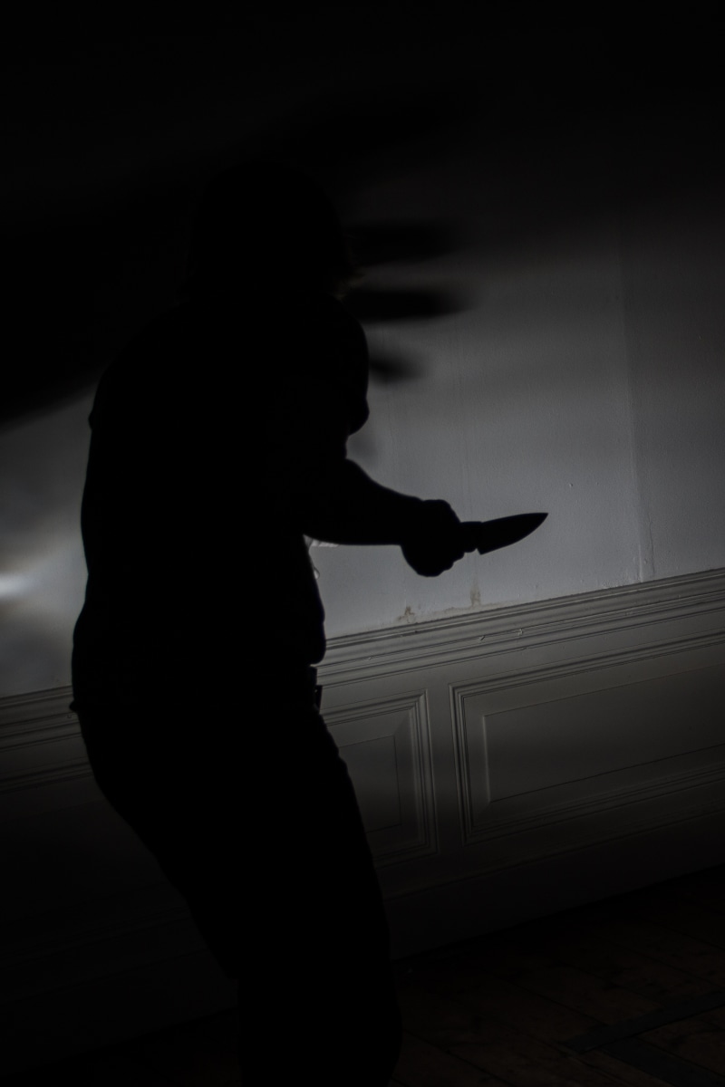 horror, real people, fear, desire, child, holding, knife, window, childhood, night, 2K, murder, danger, voltage, hopelessness, indoors, leisure activity