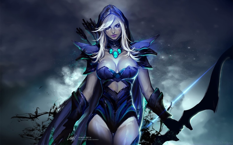 abilities, hd, gust, desktop, dota, pusher, roles, 1080P, precision, heroes, disabler, marksmanship, frost, drow, ranger, carry, aura, arrows