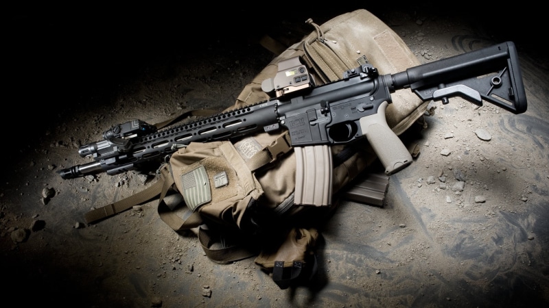 bag, BCM, military, Recce18, Bravo Company USA, warning sign, protection, security, high angle view, target shooting, fighting, armed forces, automatic
