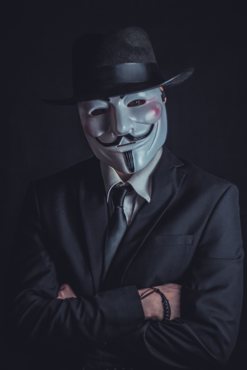 tie, anonymous, mask, psychology, dark, threatening, obscured face, person, studio shot, anonymity, vendetta, wearing, identification, night, dangerous