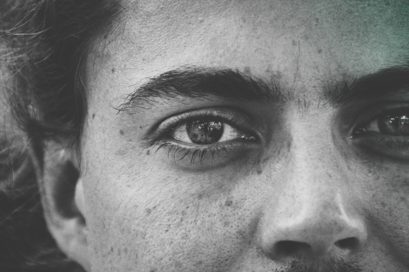 face, leisure activity, eyeball, males, human Face, adult, shot, human eye, people, one Person, portrait, front view, men, lifestyles, contemplation, man
