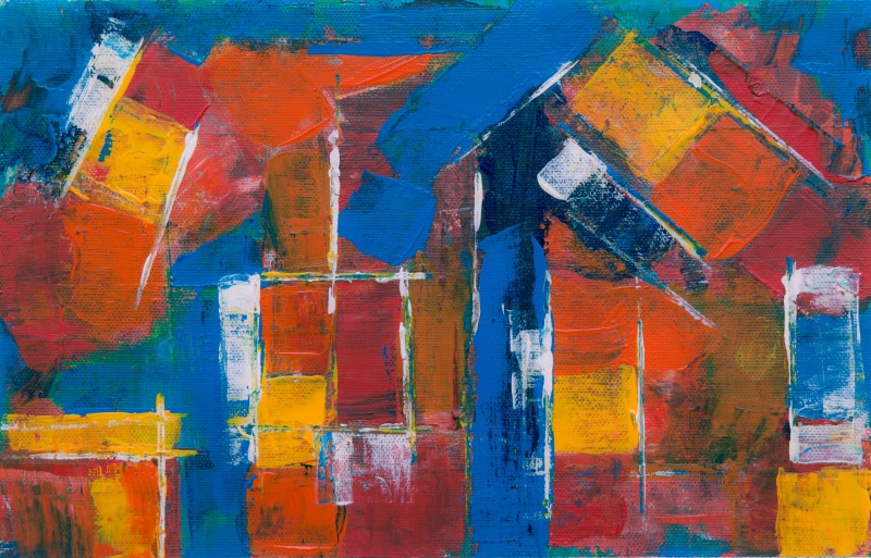 blue, old, canvas, abstract painting, close-up, artistic, wall - building feature, background, gouache, modern art, mural, paintings, painted, vibrant color