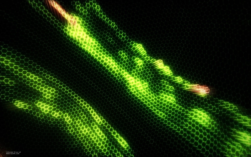 hd, digital/artwork, 1080P, honeycomb, abstract, green