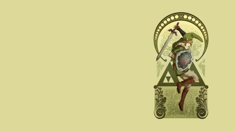 green, video games, shield, hd, zelda, sword, link, 1080P, master, triforce
