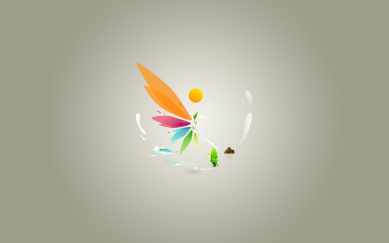 1080P, grey, gray, abstract, red, green, white, digital/artwork, hd, colorful, illustration