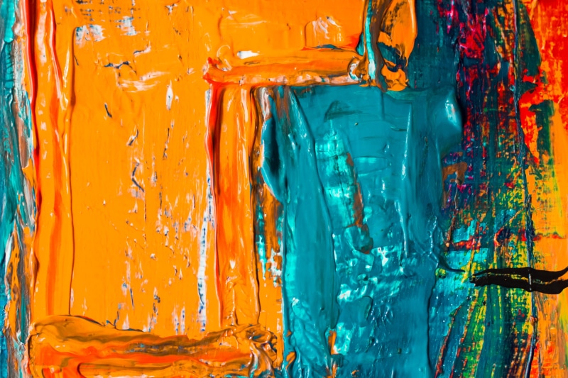 craft, day, studio shot, abstract, paint, drop, artistic, vibrant, art and craft, colour, orange, motley, 4K, textured, drip, splash, colorful, painting
