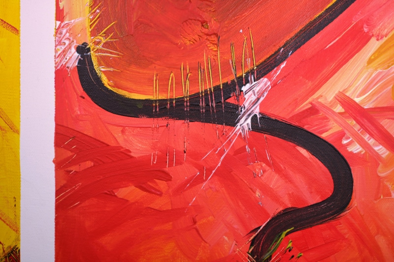 painted, paint, spray paint, abstract, colors, contemporary art, artwork, wall - building feature, yellow, painting, abstract expressionism, creative, art