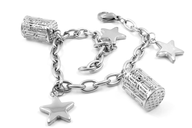 modern, studio shot, bracelet, steel, elegance, stainless, metal, women, indoors, no people, banner, jewel, sale, charm, pattern, cut out, studio, luxury