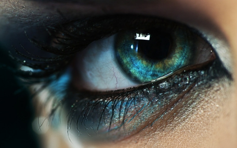 one Person, eyesight, blue, eyebrow, closeup, macro, vibrant Color, s, sensory perception, eyeshadow, studio Shot, beauty Product, make-up, body part, eyeball