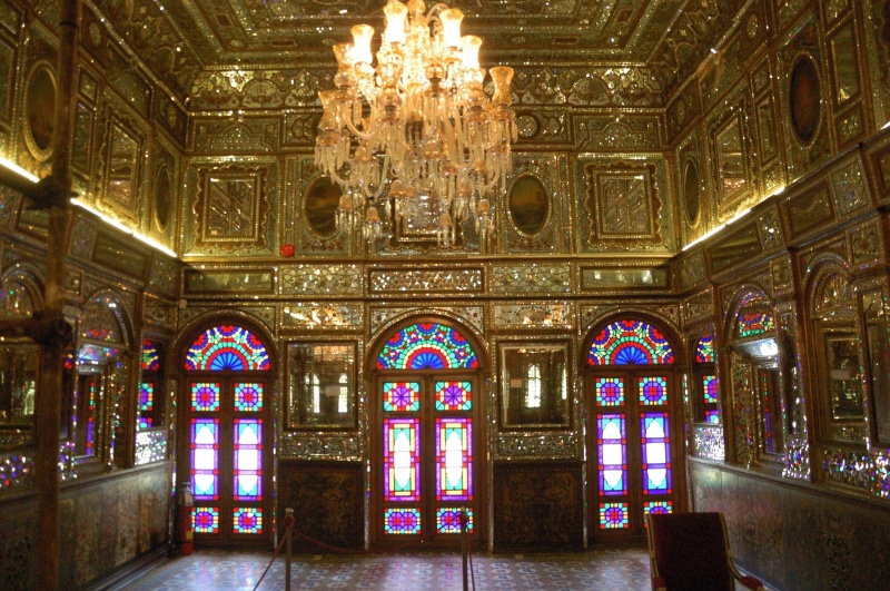 human representation, representation, mural, art and craft, religion, indoors, Iran, window, architecture, chandelier, building, ceiling, spirituality