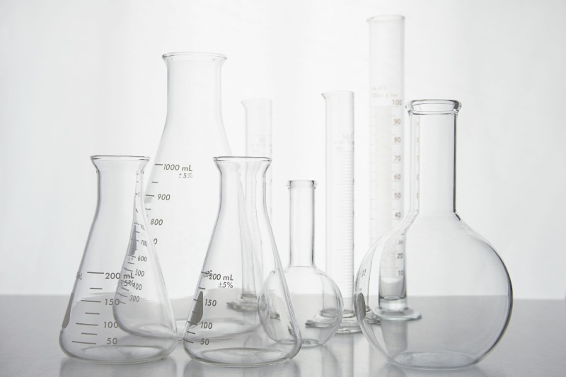 flask, indoors, Vials, science, chemical, technology, no people, education, Biology, Chemistry, laboratory, laboratory glassware, Medical, studio shot