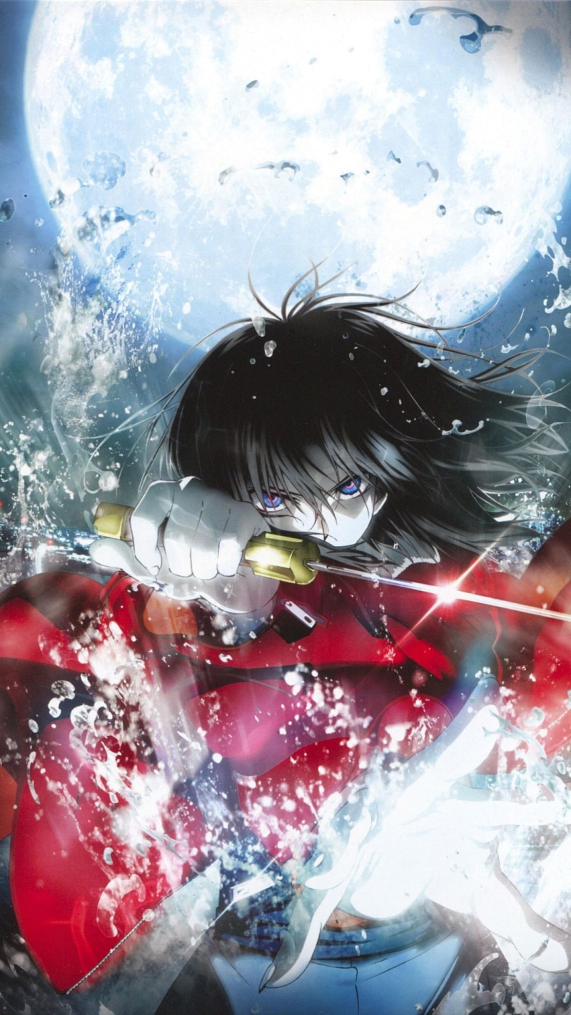 nature, red, silver colored, cleaning, Kara no Kyoukai, people, indoors, water, anime girls, Ryougi Shiki, 1080P, hygiene, car wash, wet, mode of transportation