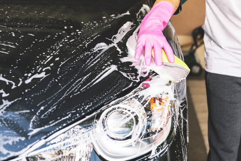 water, hygiene, motor vehicle, mode of transportation, land vehicle, women, housework, lifestyles, clean, 4K, adult, close-up, soap sud, people, car Wash