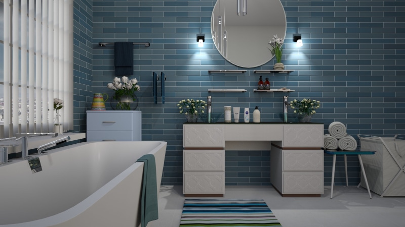 plant, building, white, bathroom, the interior of the, no people, hygiene, nature, chair, towel, table, seat, domestic room, modern, design, 4K, luxury