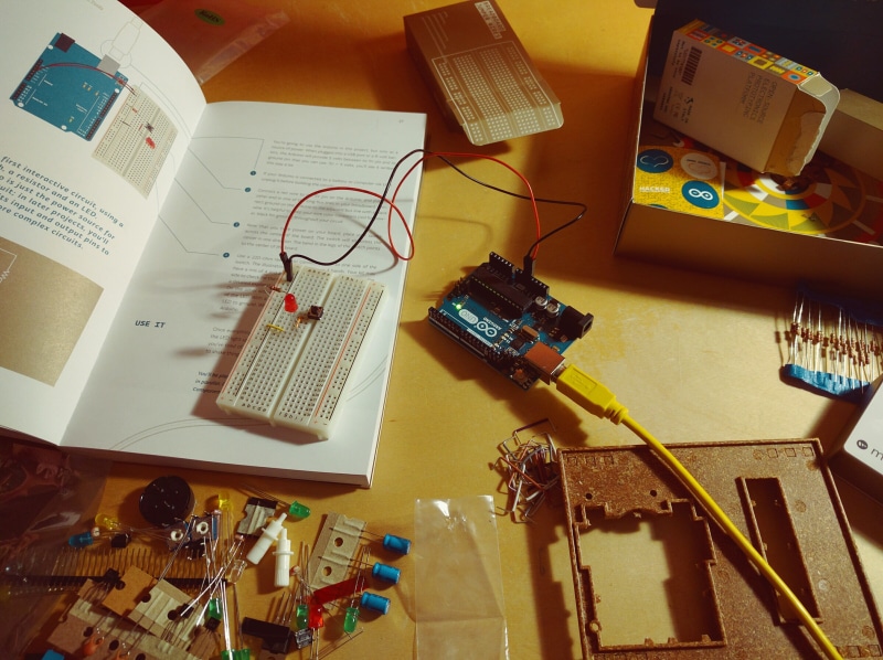 circuit, brochure, publication, lighting, poster, arduino, hardware, equipment, indoors, computer, music, cable, electronics, mechanism, text, tech, mechanical