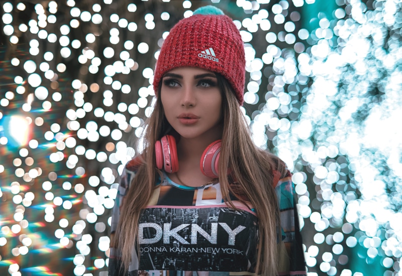 red, face, teenager, long hair, young women, hairstyle, hat, cap, hair, brochure, flyer, women, real people, young adult, apparel, lifestyles, leisure activity