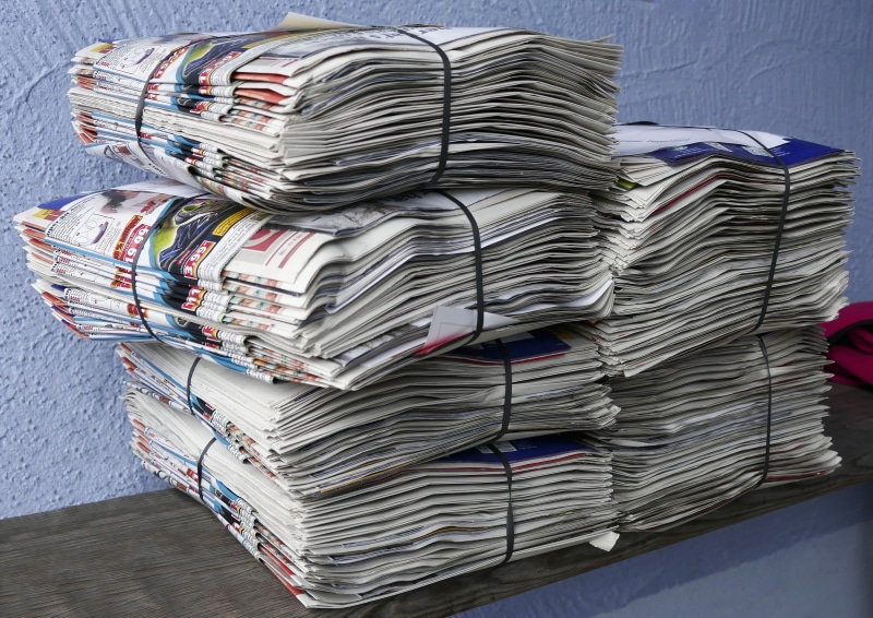 bundle, indoors, communication, magazine, heap, newspaper, still life, disposal, information medium, education, business, newspapers, waste paper, paper