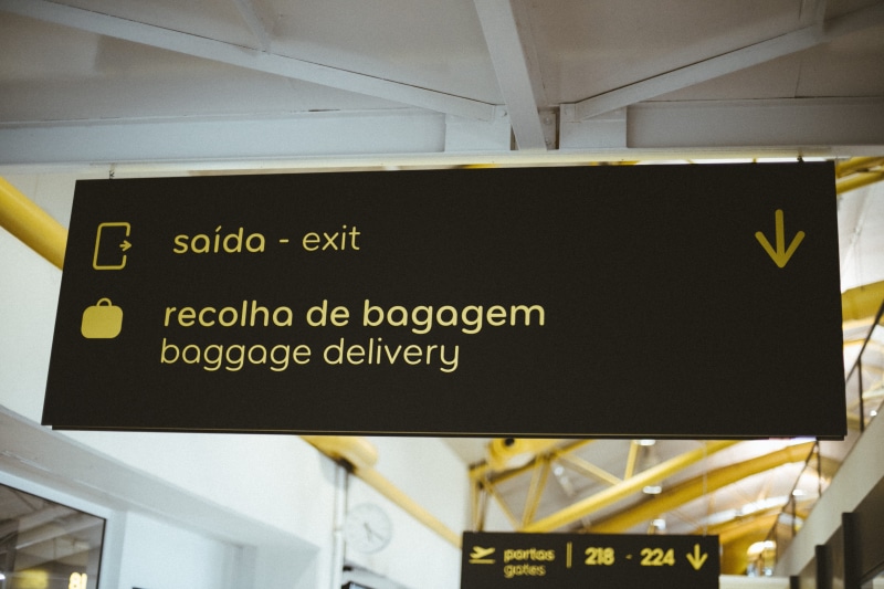 flyer, lisbon portela airport, information symbol, ceiling, close-up, guidance, information sign, exit, message, western script, low angle view, board