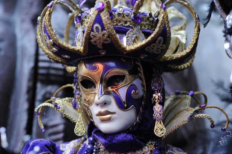 venetian mask, mask - disguise, woman, festival, fun, costume, ornate, unrecognizable, creativeness, mystery, mysterious, 4K, photo, veneto, no people