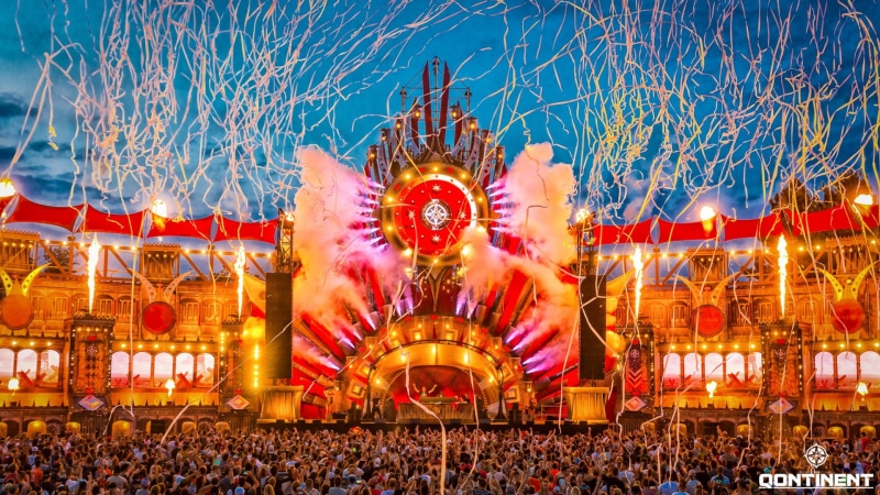 photography, 1080P, lights, festivals, stages, The Qontinent, crowds, confetti, colorful