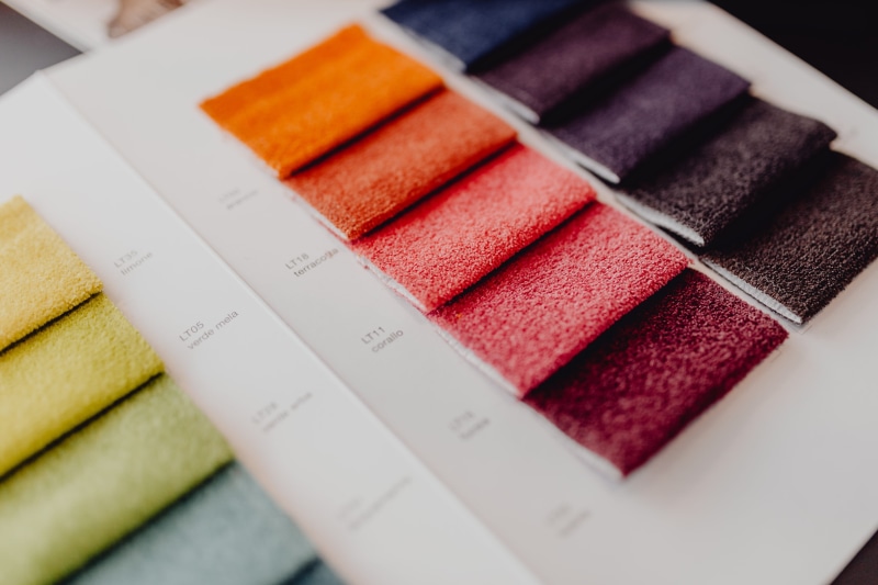 fabric, in a row, textile, 4K, no people, design, canvas, upholstery, group of objects, close-up, red, business, towel, stack, variation, paper, interior design