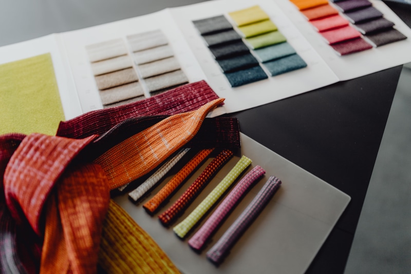 fabric, multi colored, thread, large group of objects, sampler, textile, arrangement, design, interior design, color swatch, 5K, interior designer, canvas