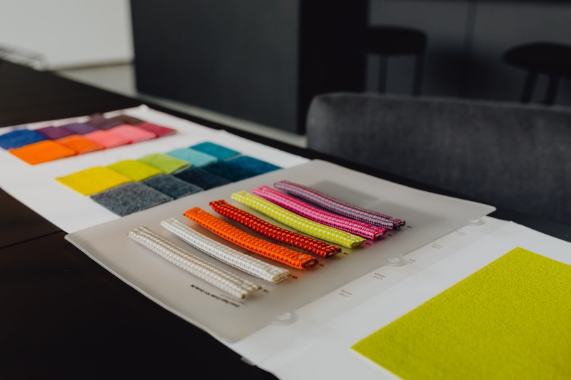 concept, black desk, furniture, personal accessory, large group of objects, palette, table, multi colored, work, choice, craft, studio, white, desk, black furniture